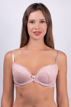 Бюстгальтер розовый из кружева на каждый день Verally 2031-4 кэнди - фото 4