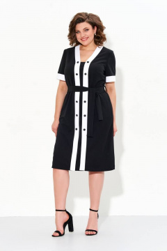 Платье IVA 1471 черный - фото 1