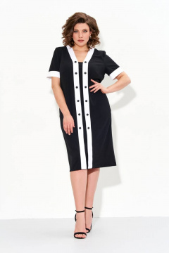 Платье IVA 1471 черный - фото 3