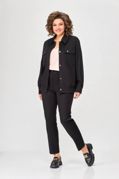 Костюм с джинсовым жакетом и брюками, демисезонный Swallow 593 /1 - фото 2