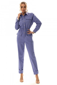 Фиолетовый демисезонный комбинезон из текстиля Golden Valley 1095 фиолетовый - фото 1