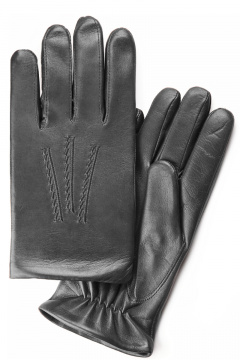 Черные кожаные перчатки из оленя без подкладки ACCENT 128 черный - фото 2