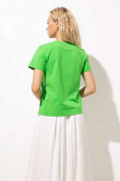 Джемпер с печатью из хлопка и трикотажа, прямой крой, лето Femme & Devur 30724 1.16F(170) - фото 4