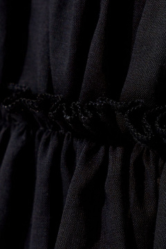 Черная летняя блузка из вискозы и хлопка с рукавом 72 см Панда 81090z черный - фото 3