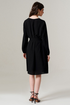Платье в стиле casual из текстиля с длиной 97 см Панда 151780w черный - фото 3