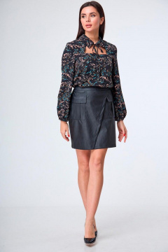 Юбка Anelli 975 черный - фото 1