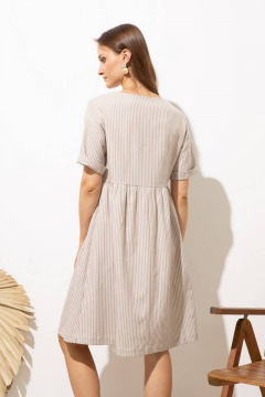 Платье в полоску с карманами и складками Femme & Devur 80199 1.54F(170) - фото 4