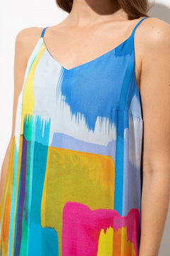 Платье из струящейся вискозы с вырезом и регулируемыми брительками Femme & Devur 80197 1.32F(170) - фото 3