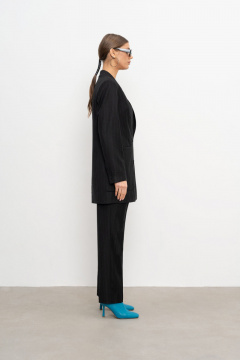 Брюки деловые из шерсти и текстиля Elema 3К-12163-1-170 синяя_полоска - фото 3