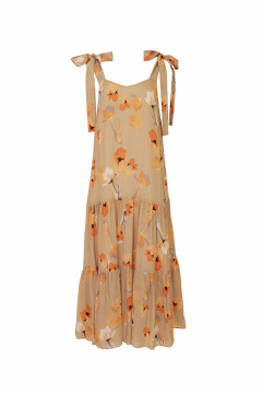 Платье Elema 5К-10765-1-164 принт_бежевый - фото 5