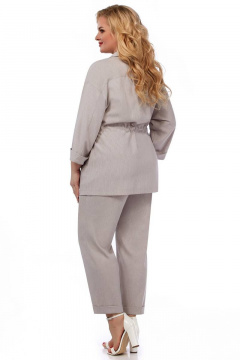 Брюки и жакет в полоску для делового образа LaKona 11517 песочный - фото 2