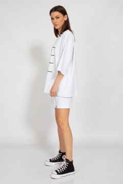 Спортивный костюм оверсайз с шортами и свитшотом Kivviwear 30903091.02 - фото 5