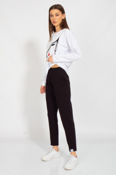 Трикотажные брюки в спортивном стиле из хлопка Kivviwear 3109.03 - фото 1