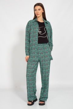 Летний костюм из штапеля с брюками и рубашкой комфорт Kivviwear 31263127.01 - фото 3