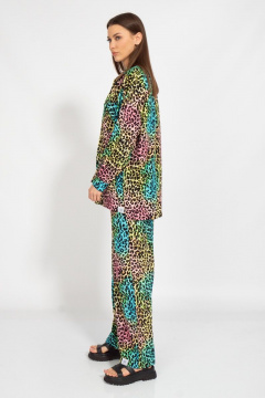 Летний костюм из штапеля с ярким принтом и комфортом Kivviwear 31263127.02 - фото 4