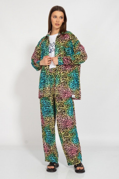 Летний костюм из штапеля с ярким принтом и комфортом Kivviwear 31263127.02 - фото 2
