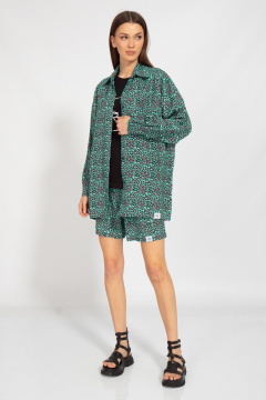 Костюм из штапеля с шортами и рубашкой летний Kivviwear 31264089.01 - фото 2