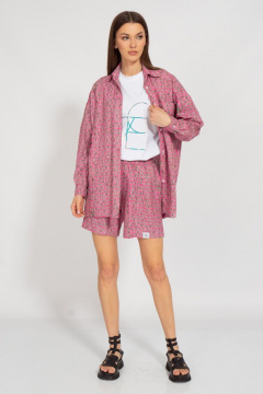 Летний набор из штапеля с шортами и рубашкой Kivviwear 31264089.03 - фото 4