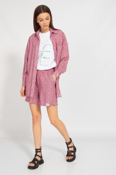 Летний набор из штапеля с шортами и рубашкой Kivviwear 31264089.03 - фото 3