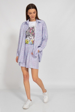 Летний костюм из штапеля с шортами и рубашкой Kivviwear 31264089.04 - фото 3