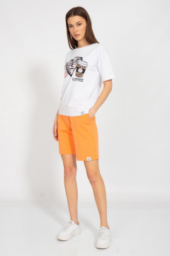 Футболка летняя из хлопкового трикотажа свободный крой Kivviwear 4026.117 - фото 2