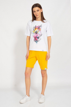 Футболка летняя свободный крой из хлопкового трикотажа Kivviwear 4026.121 - фото 4