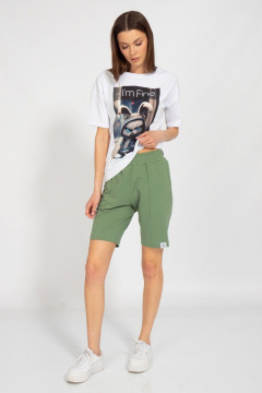 Футболка из трикотажа с принтом для летнего сезона Kivviwear 4026.122 - фото 4