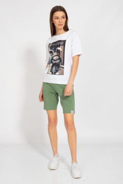 Футболка из трикотажа с принтом для летнего сезона Kivviwear 4026.122 - фото 3