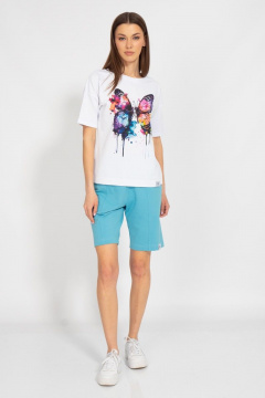 Футболка из трикотажа с принтом для летнего сезона Kivviwear 4026.123 - фото 5