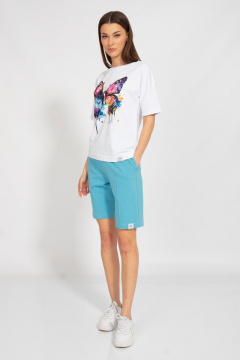 Футболка из трикотажа с принтом для летнего сезона Kivviwear 4026.123 - фото 2