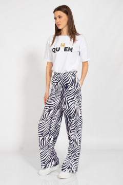 Футболка свободного кроя с цифровым принтом для лета Kivviwear 4026.124 - фото 5