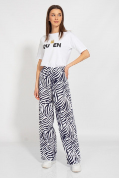 Футболка свободного кроя с цифровым принтом для лета Kivviwear 4026.124 - фото 3