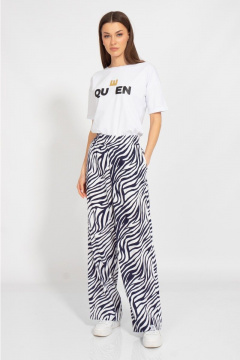 Футболка свободного кроя с цифровым принтом для лета Kivviwear 4026.124 - фото 2