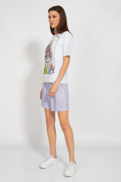 Летняя футболка из хлопка с длинным рукавом и принтом Kivviwear 4026.127 - фото 4