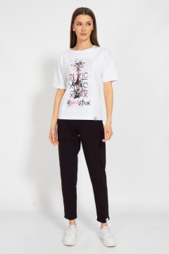 Летняя футболка из трикотажа с длинным рукавом и цифровым принтом Kivviwear 4026.130 - фото 2