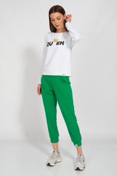 Свитшот укороченный с логотипом BALANCE из хлопка Kivviwear 4078.20 - фото 3