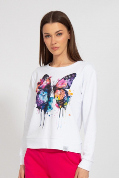 Свитшот укороченный с логотипом BALANCE из хлопка Kivviwear 4078.21 - фото 1