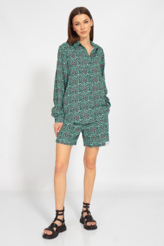 Вискозный костюм рубашка и шорты с карманами Kivviwear 40884089.05 - фото 3