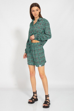 Вискозный костюм рубашка и шорты с карманами Kivviwear 40884089.05 - фото 2