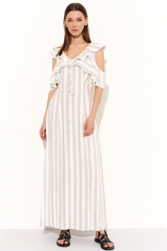 Летнее платье из вискозы с воланами и карманами DILIA 0757 - фото 1