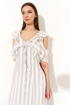 Летнее платье из вискозы с воланами и карманами DILIA 0757 - фото 2