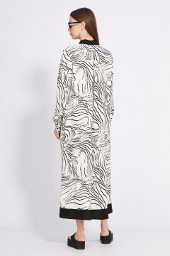 Платье из плательной ткани с принтом и карманами EOLA 2430 молочный_рисунок - фото 2