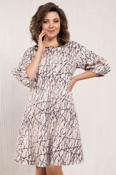 Элегантное А-силуэтное летнее платье с поясом Avanti С-127-1 - фото 2