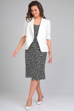 LeNata 22297 на-черном-цветы