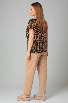 Блузка с принтом и спущенной линией плеча Bliss 8700 - фото 2