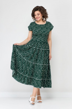 Платье летнее из гипюра и шифона с воланами Solomeya Lux 947M - фото 2