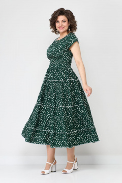 Платье летнее из гипюра и шифона с воланами Solomeya Lux 947M - фото 1