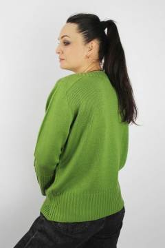 Джемпер реглан-погон из трикотажа для демиса Полесье С1379-22 3С8774-Д43 170,176 васаби - фото 3