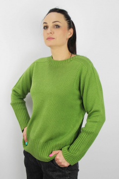Джемпер реглан-погон из трикотажа для демиса Полесье С1379-22 3С8774-Д43 170,176 васаби - фото 2