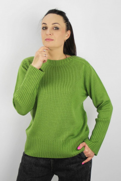 Джемпер реглан-погон из трикотажа для демиса Полесье С1379-22 3С8774-Д43 170,176 васаби - фото 1